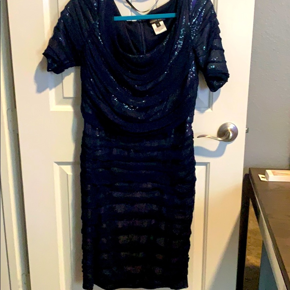 Navy Chiffon dress